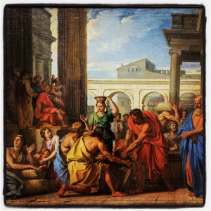 L'empereur Alexandre Sévère fait distribuer du pain au peuple de Rome de Noël Coypel